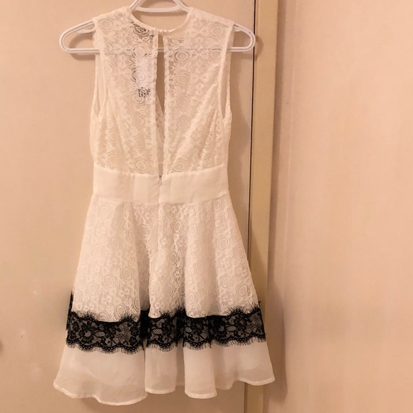 TFNC white & black lace midi dress - Picture 2 of 4